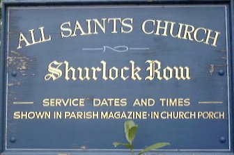 Sadly the sign's in better condition than the church itself