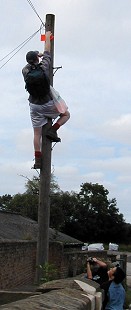 And down